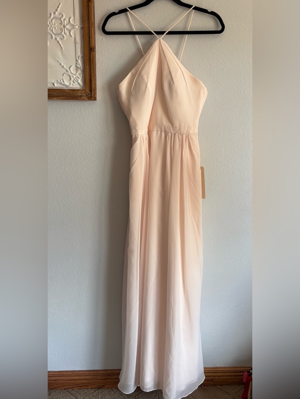 Weddington Way Adrianna Papell Women Bridesmaid Dress Sz 4 NWT formal Champagne